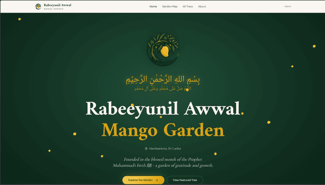 Rabeeyunil Awwal Mango Garden